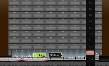 Subway station with a C-Train.